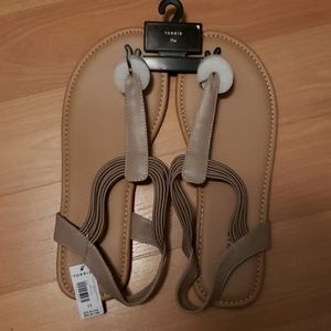 Torrid Stetch T-Strap Sandals